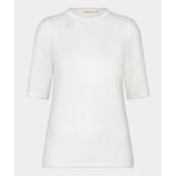 Haut en tricot côtelé manches 3/4