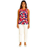 Haut sans manches imprimé - Taille : MEDIUM - Couleur : Multi/Tangerine