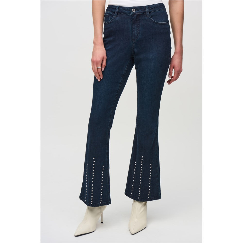 Jean jambe large avec brillance