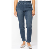 Jeans extensible taille haute - Taille : 29 - Couleur : Denim foncé