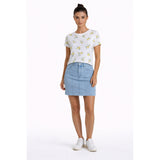 Jupe-culotte courte - Taille : 28 - Couleur : Bleu pâle