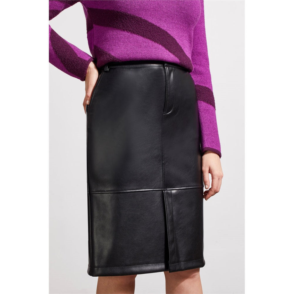 Jupe en cuir vegan