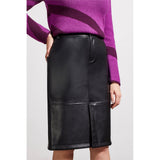 Jupe en cuir vegan