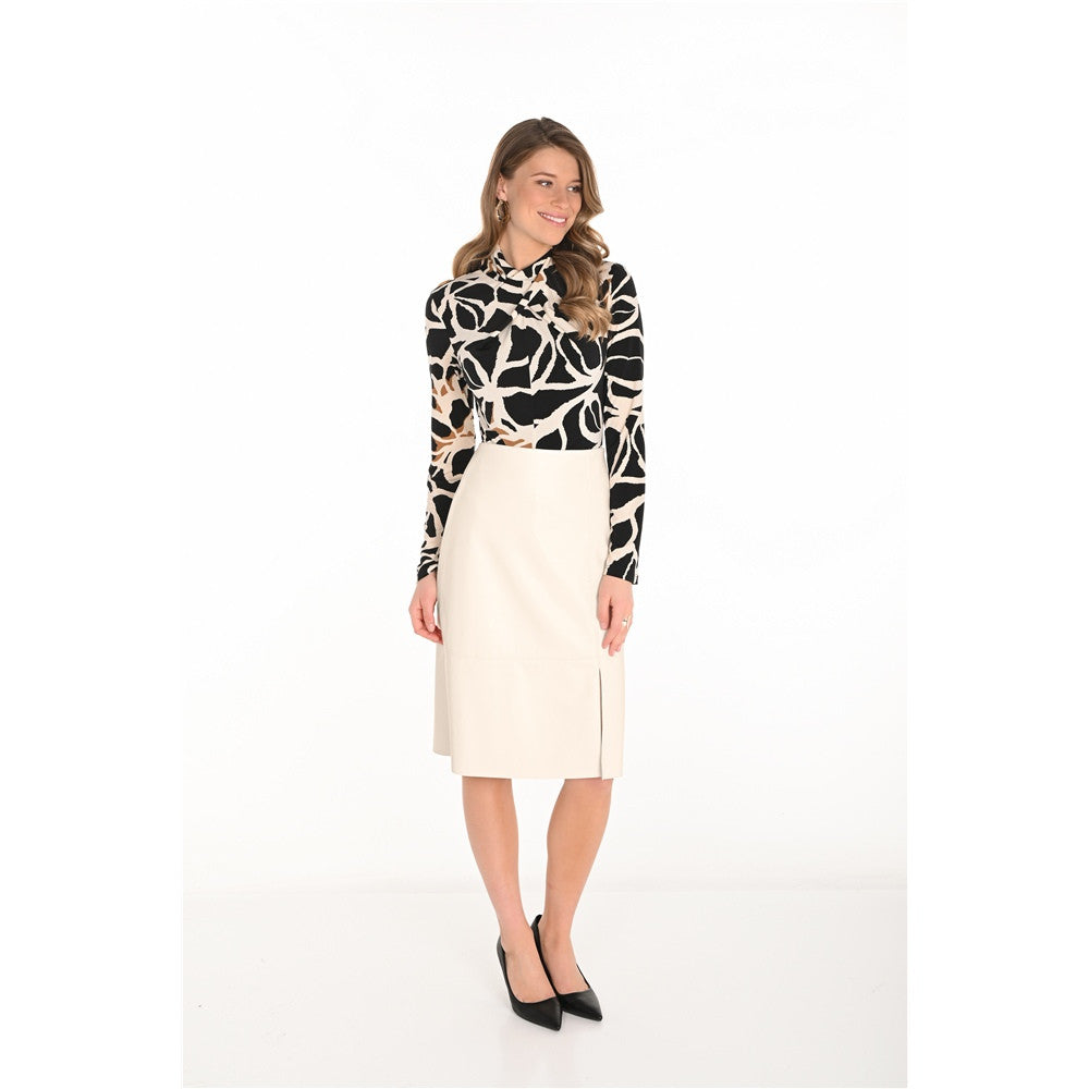 Jupe en cuir vegan