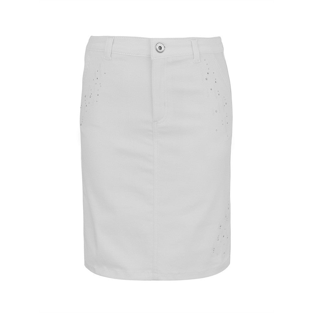 Jupe en denim avec détails scintillants