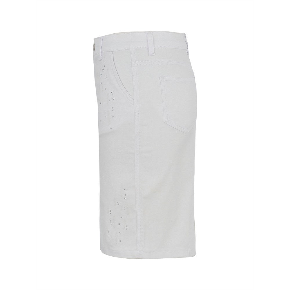Jupe en denim avec détails scintillants