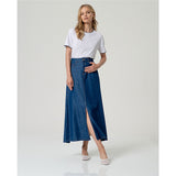 Jupe longue en denim