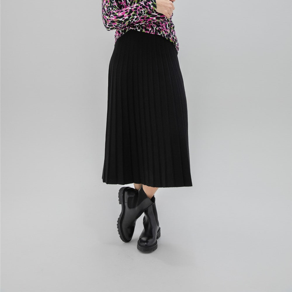 Jupe longue plissée - Taille : XXLARGE - Couleur : Noir