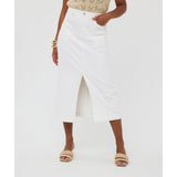 Jupe mi-longue avec poches - Taille : 4 - Couleur : Blanc cassé