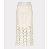 Jupe midi en dentelle