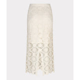 Jupe midi en dentelle