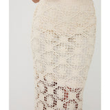 Jupe midi en dentelle