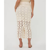 Jupe midi en dentelle