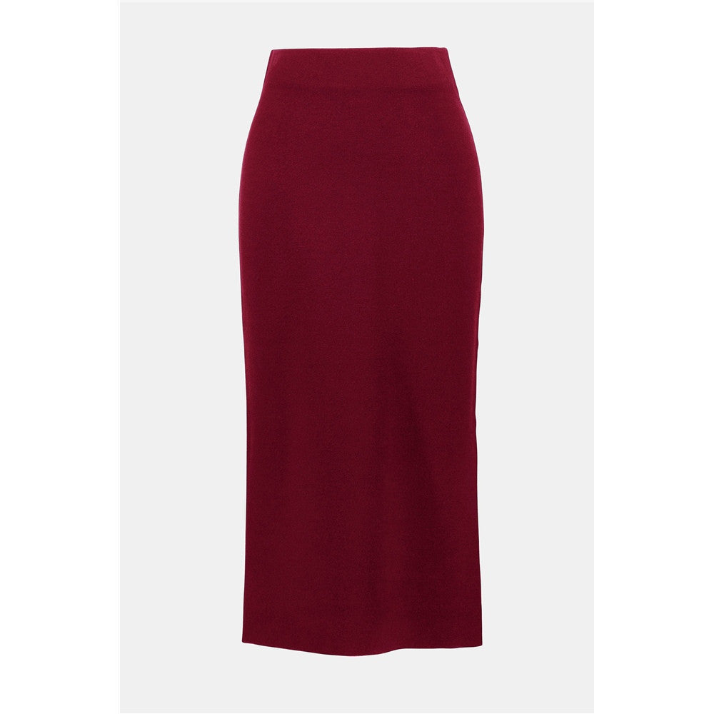 Jupe midi en tricot pull
