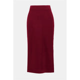 Jupe midi en tricot pull