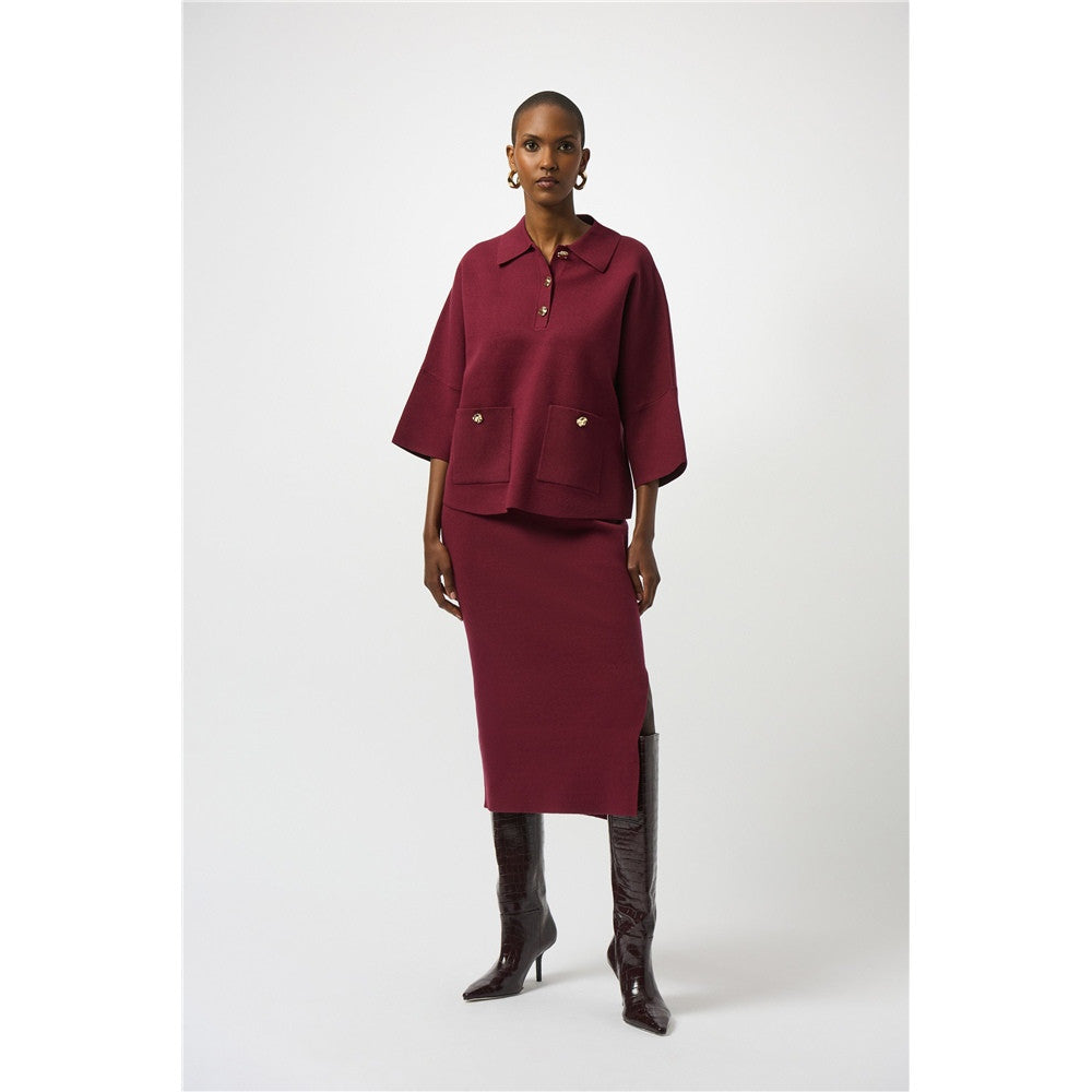 Jupe midi en tricot pull
