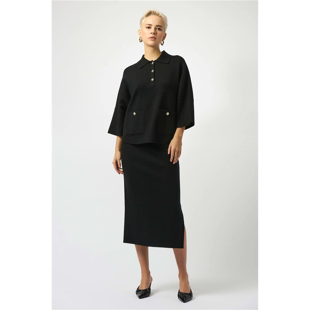 Jupe midi en tricot pull