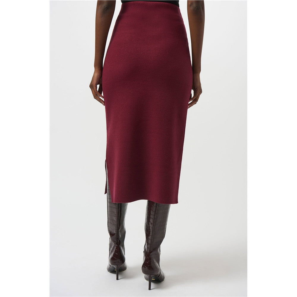 Jupe midi en tricot pull
