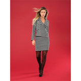 Jupe pied-de-poule - Taille : SMALL - Couleur : Blanc/Noir