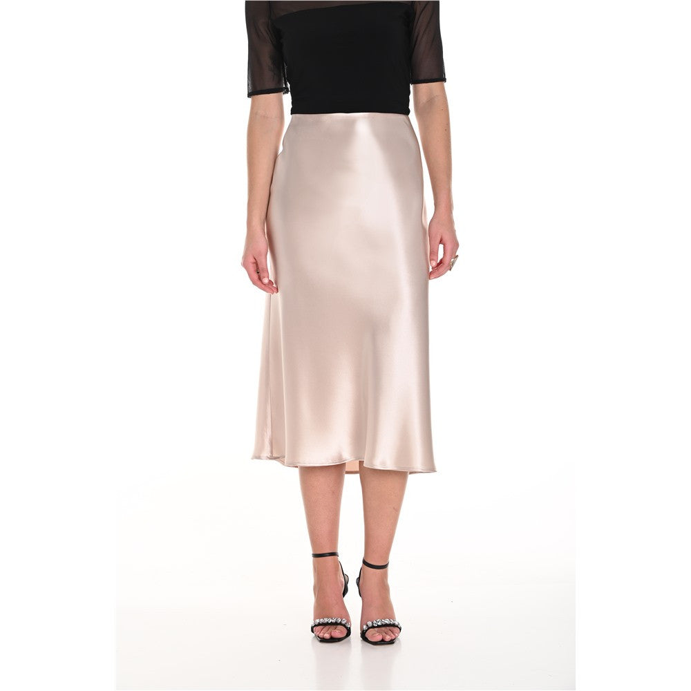 Jupe tissu satiné - Taille : 14 - Couleur : Champagne