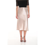 Jupe tissu satiné - Taille : 14 - Couleur : Champagne