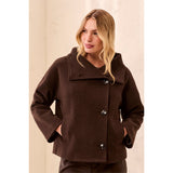 Kaia | Manteau duveteux - Taille : XSMALL - Couleur : Brun