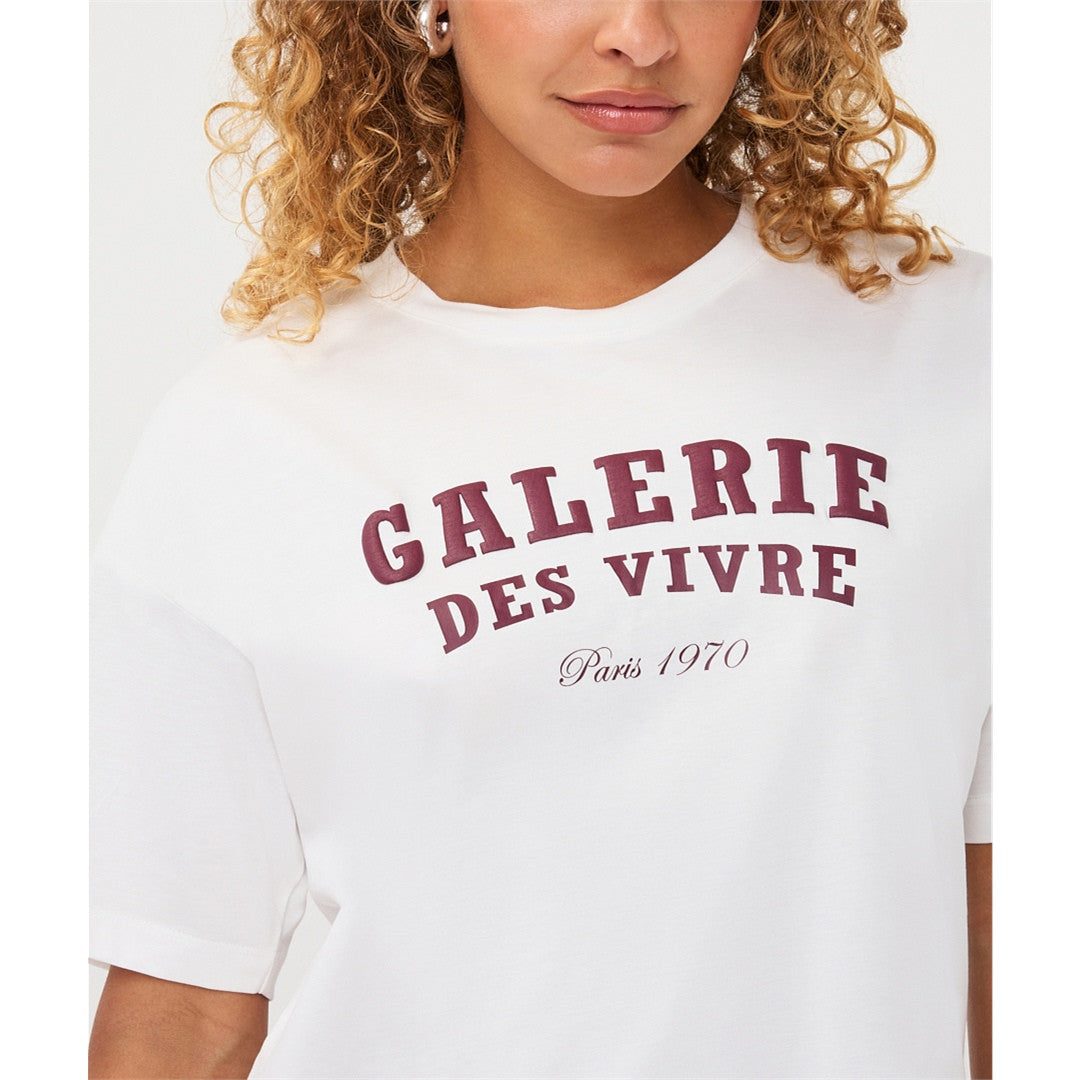 Lana | T-shirt " Galerie " - Taille : XSMALL - Couleur : Blanc cassé