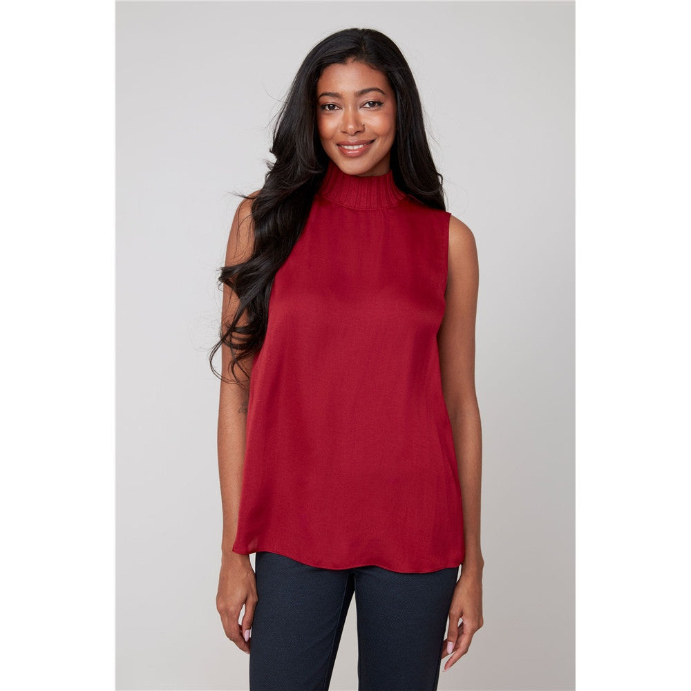 Léa | Blouse sans manches - Taille : SMALL - Couleur : Porto