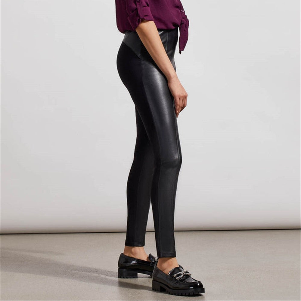 Legging en cuir vegan - Taille : SMALL - Couleur : Noir
