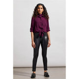 Legging en cuir vegan