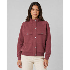 Maëlle | Veste utilitaire en modal - Taille : XSMALL - Couleur : Rouge Oxford