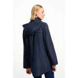 Manteau en imitation de tissu mémoire avec capuchon caché