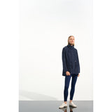 Manteau en imitation de tissu mémoire avec capuchon caché