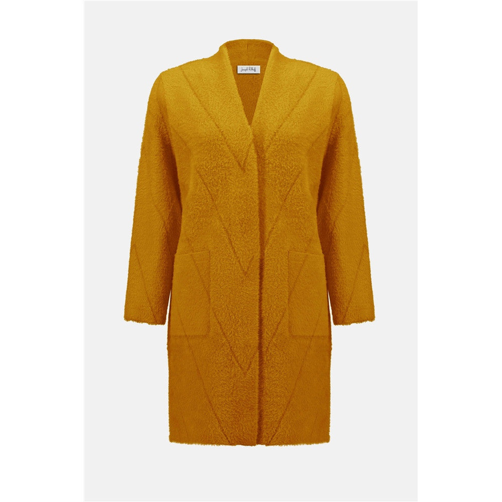Manteau en tricot avec fil à plumes
