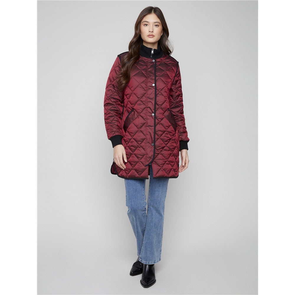 Manteau tissu matelassé