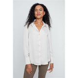 Mia | Blouse coupe fluide à boutons - Taille : XSMALL - Couleur : Champignon