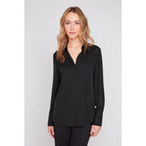 Mia | Blouse coupe fluide à boutons - Taille : XSMALL - Couleur : Noir