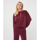 Nina | Chandail capuchon en modal - Taille : XSMALL - Couleur : Merlot