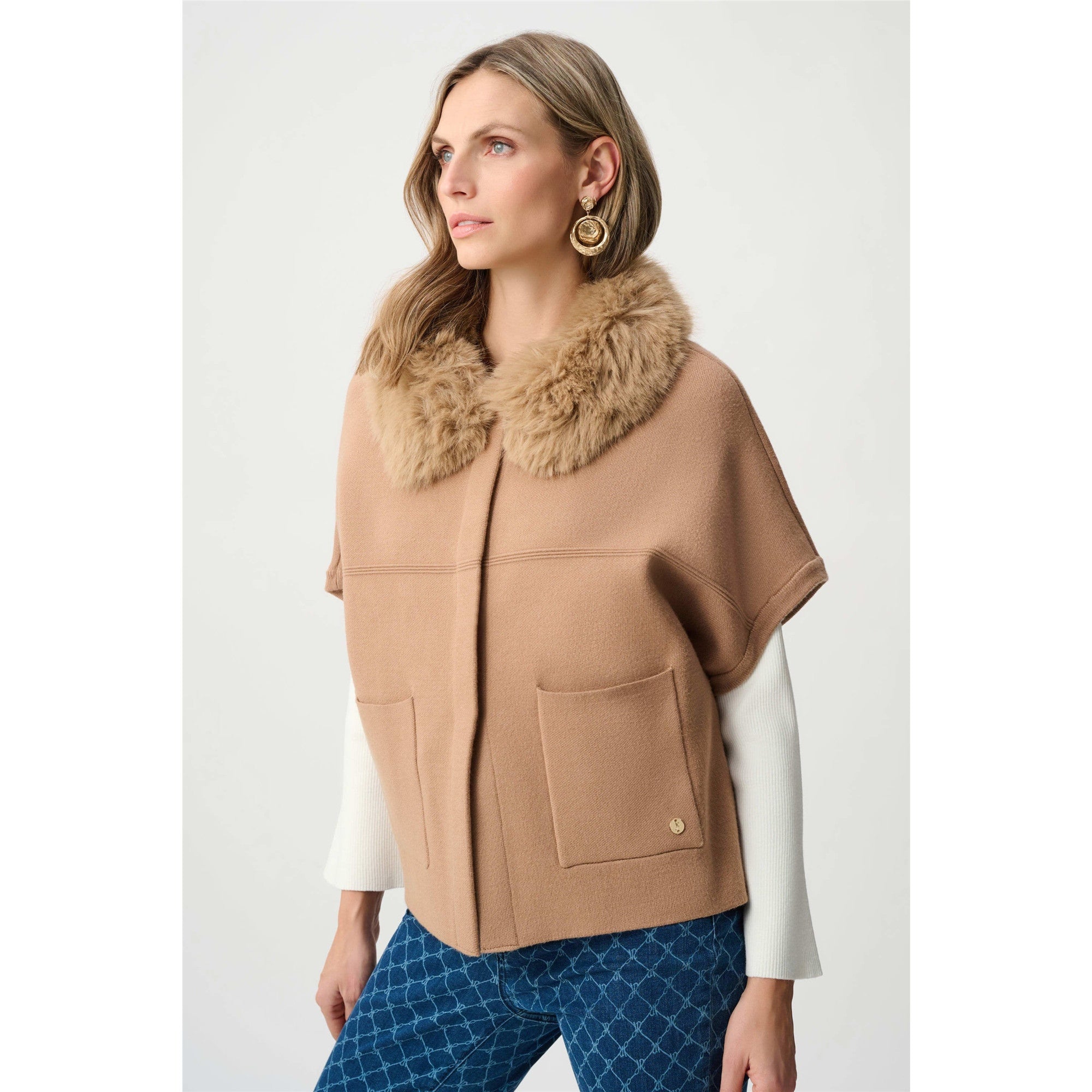Nova | Veste col amovible - Taille : XS/S - Couleur : Camel
