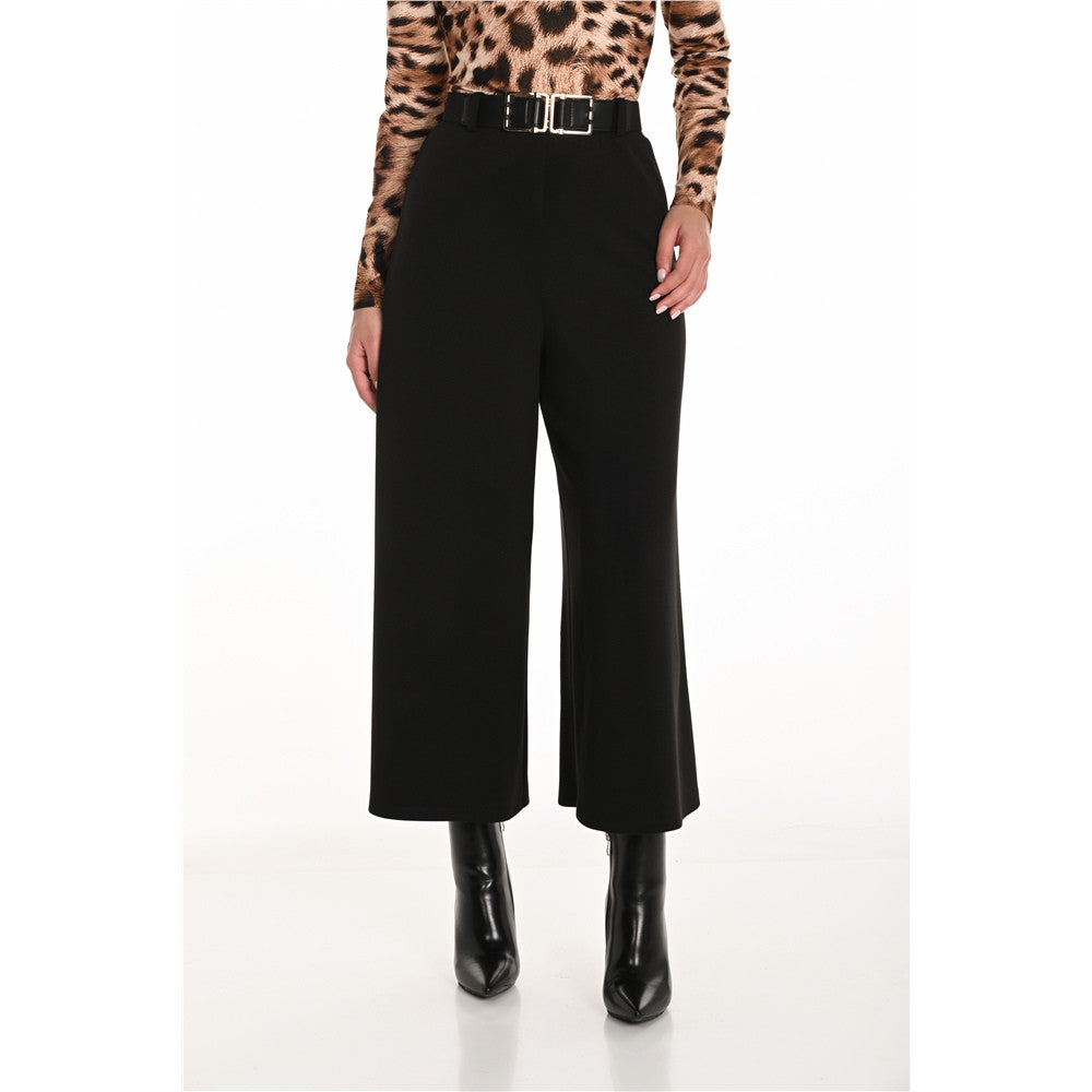 Palazzo avec boucle dorée - Taille : 8 - Couleur : Noir