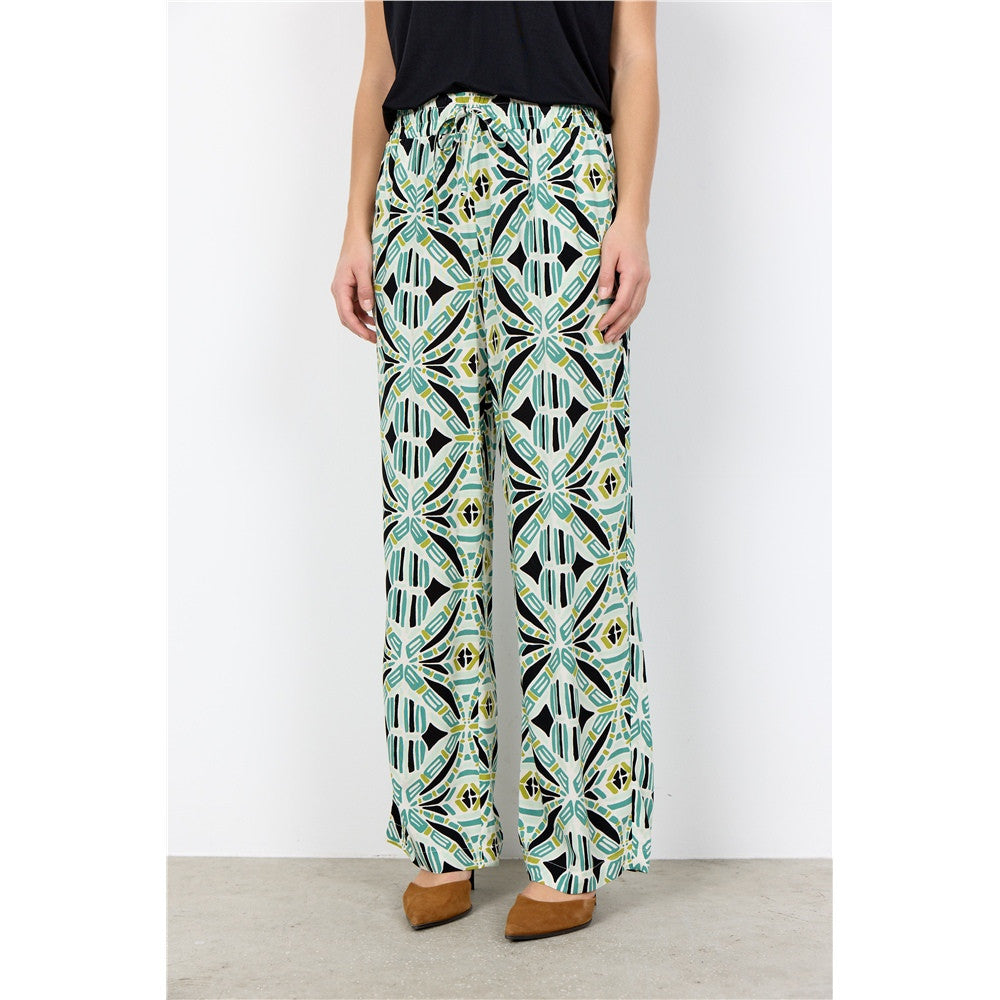Palazzo imprimé - Taille : MEDIUM - Couleur : Vert
