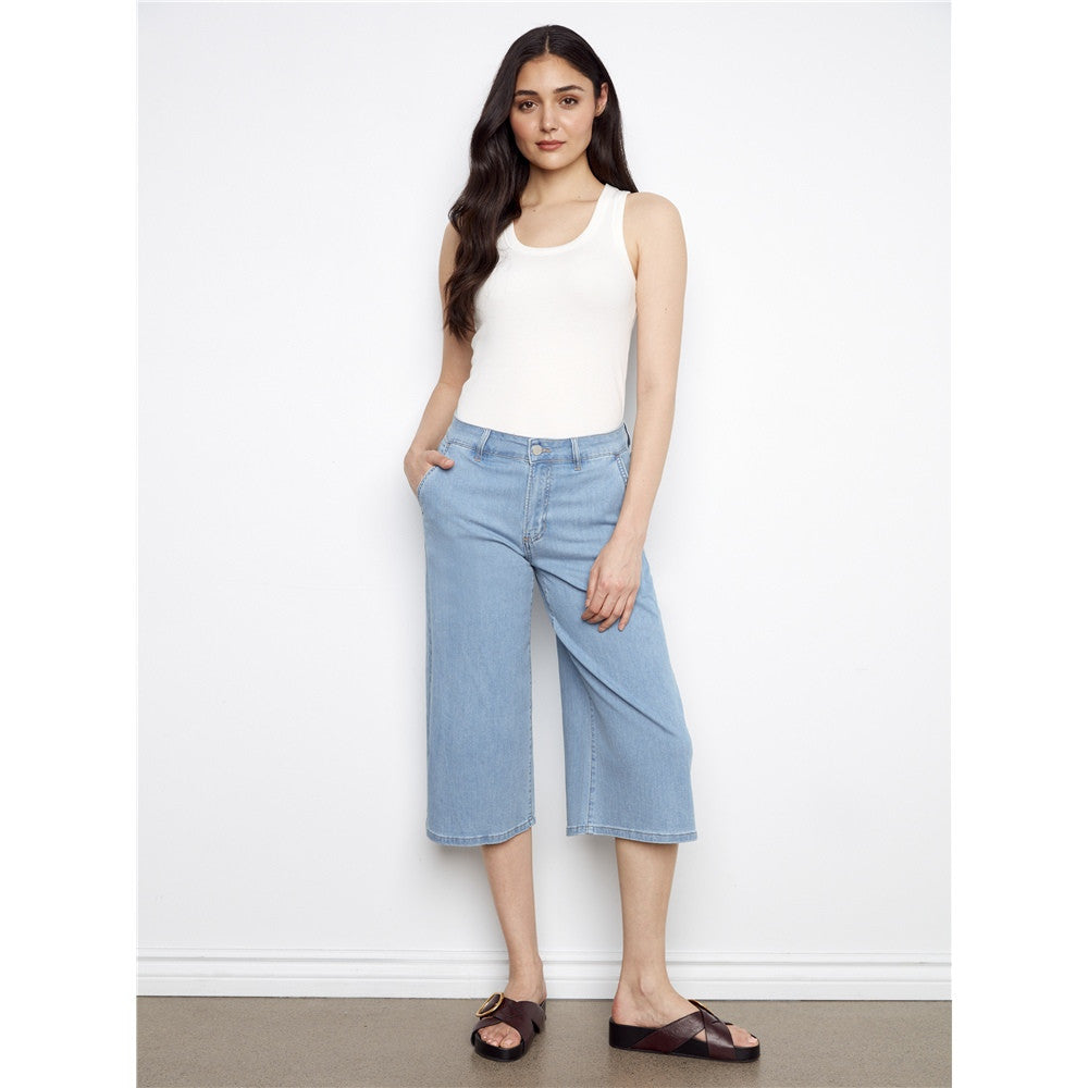 Pantacourt en denim