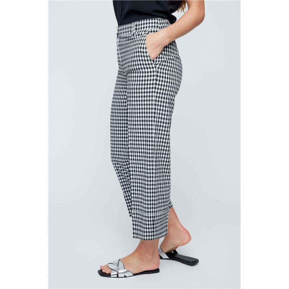 Pantalon à carreaux écourté