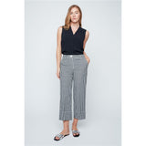 Pantalon à carreaux écourté