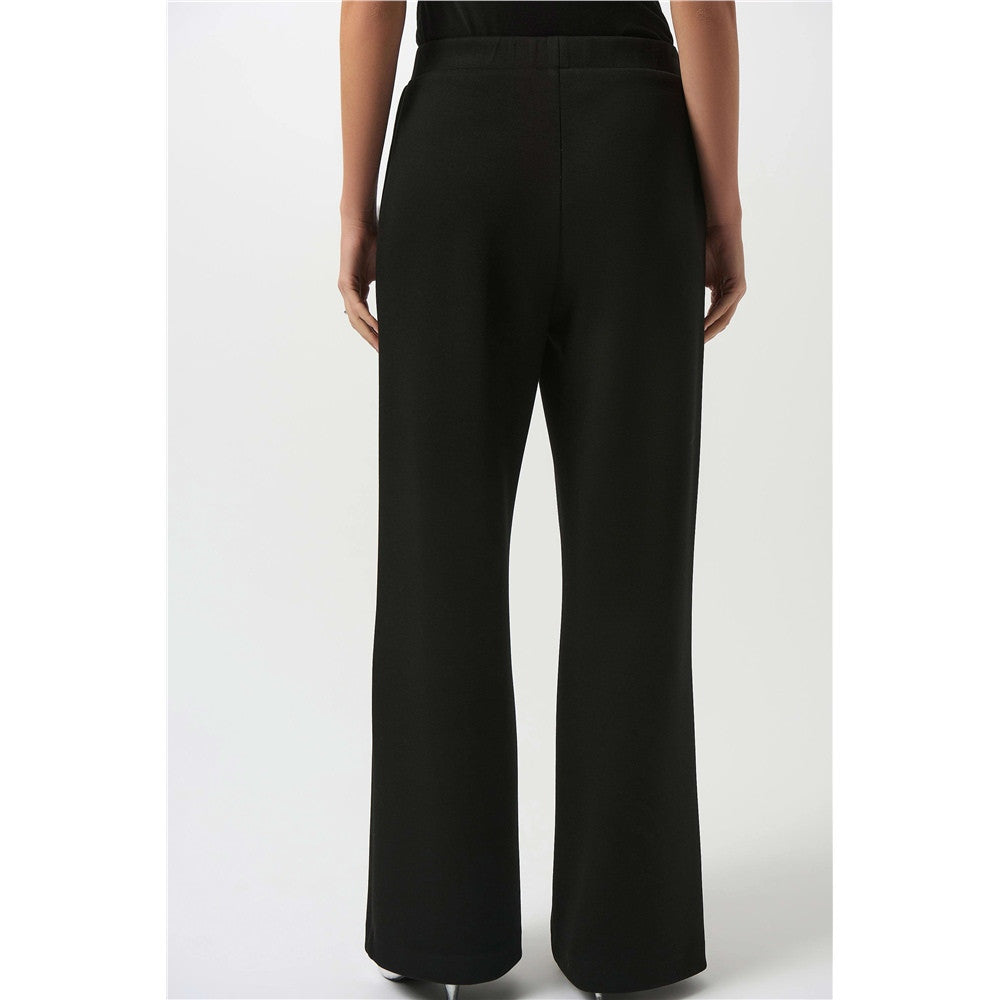 Pantalon à enfiler à jambe large en jersey