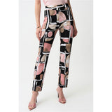 Pantalon à enfiler imprimé abstrait - Taille : 8 - Couleur : Multi/Noir