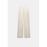 Pantalon à jambe large tissé extensible