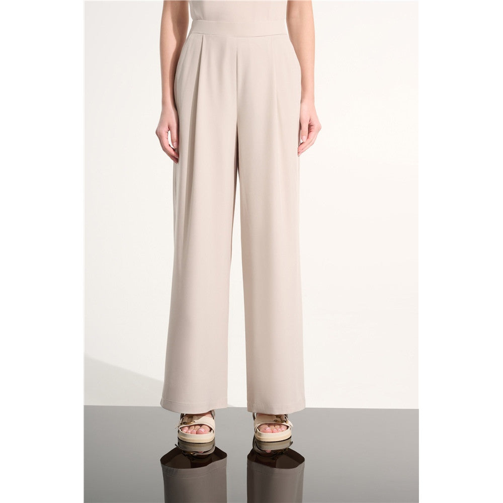 Pantalon à jambe large tissé extensible - Taille : SMALL - Couleur : Pierre de Lune