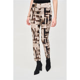 Pantalon ajusté & imprimé abstrait