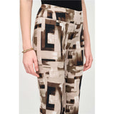 Pantalon ajusté & imprimé abstrait